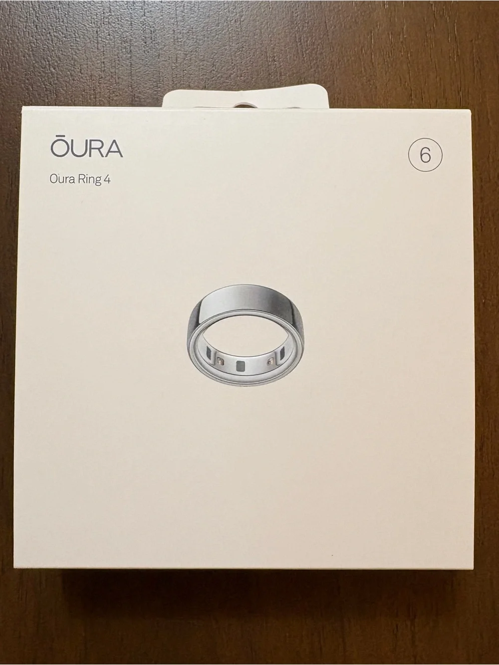 Oura Ring 4 Silver — Size 6